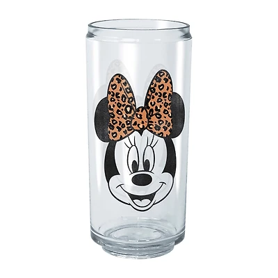 Disney Collection Modern Minnie Face Leopard 16 Oz Tritan Cup 2pc Set