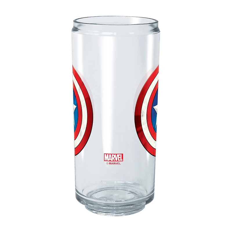 Disney Collection Marvel Captain America Shinyshield 16 Oz Tritan Cup 2pc Set