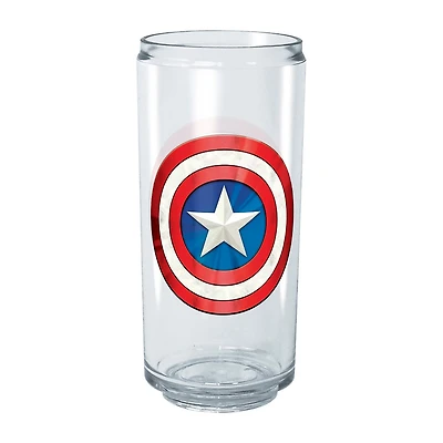 Disney Collection Marvel Captain America Shinyshield 16 Oz Tritan Cup 2pc Set