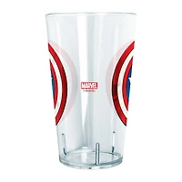 Disney Collection Marvel Captain America Shinyshield 24 Oz Tritan Cup 4pc Set