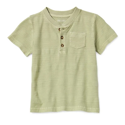 Okie Dokie Toddler & Little Boys Henley Neck Short Sleeve T-Shirt