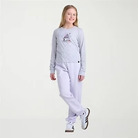 adidas Big Kid Girls Crew Neck Long Sleeve Active T-Shirt