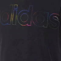 adidas Big Girls Embellished Scoop Neck Short Sleeve Graphic T-Shirt