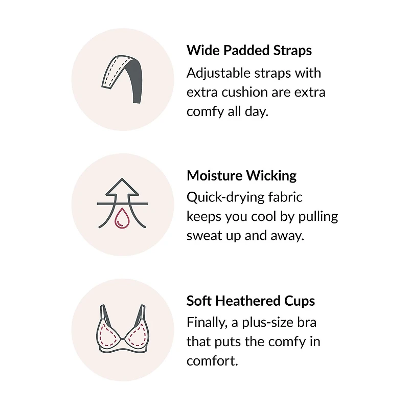 Glamorise MagicLift® Moisture Control Wirefree Bra-1064
