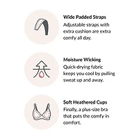Glamorise MagicLift® Moisture Control Wirefree Bra-1064