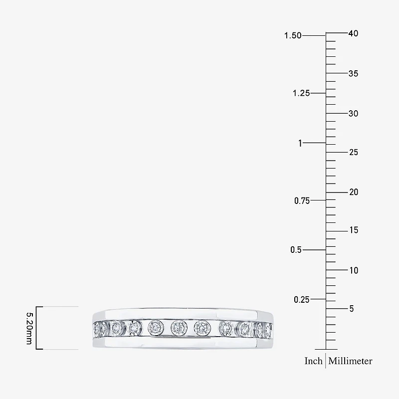 Unisex Adult 3/8 CT. T.W. Natural White Diamond 10K Gold Halo Side Stone Ring Set
