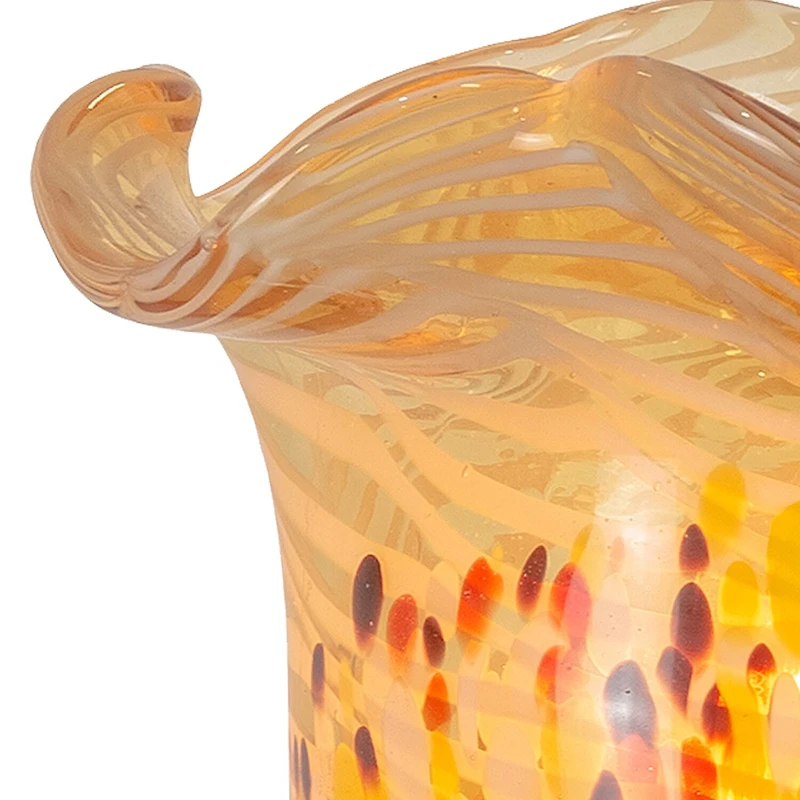 Dale Tiffany Beige Speckle Art Glass Accent Desk Lamp
