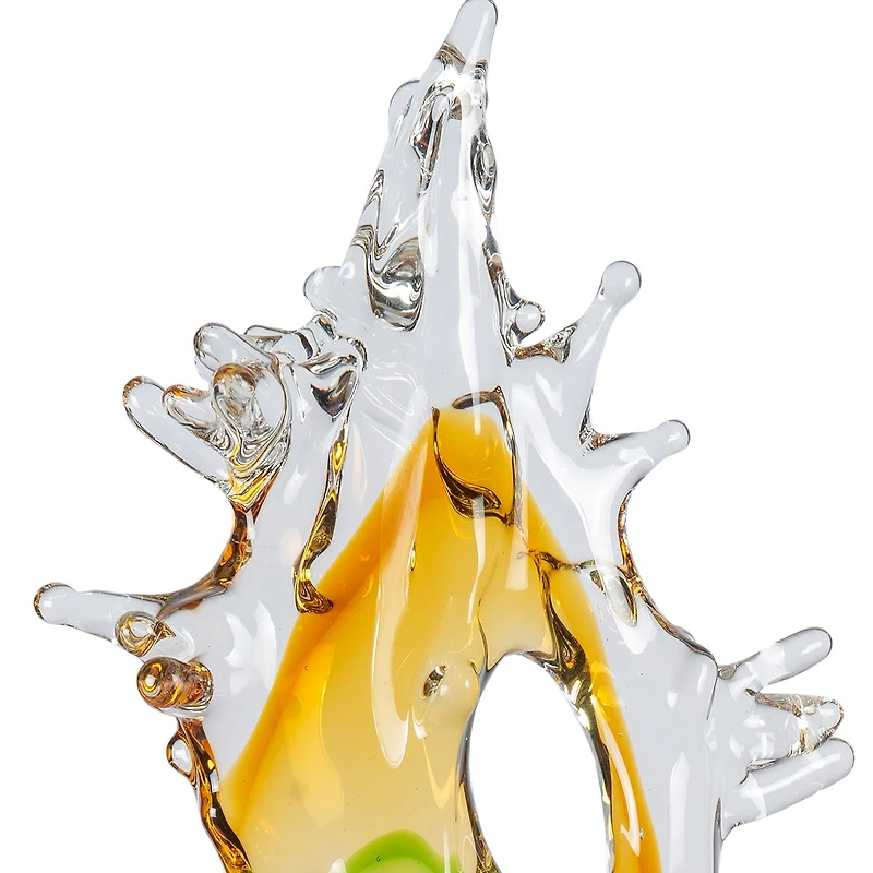 Dale Tiffany Mauna Kea Art Glass Sculpture Birthday Figurine