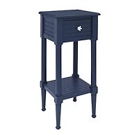 Linon Shangri Storage 1-Drawer End Table