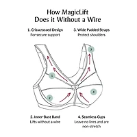 Glamorise MagicLift® Seamless T-Shirt Wirefree Bra-1080