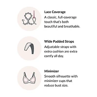 Glamorise MagicLift® Minimizer Wirefree Bra-1003