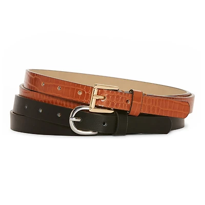 Liz Claiborne 20mm Plus 2-pc. Womens Belt