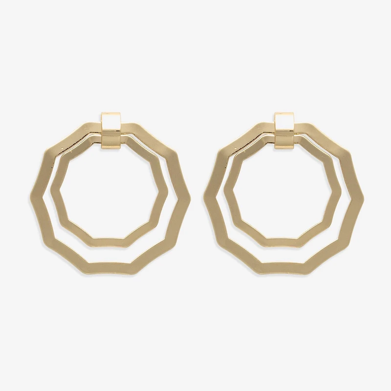 Bold Elements Womens Stainless Steel Drop Earrings