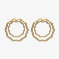 Bold Elements Womens Stainless Steel Drop Earrings