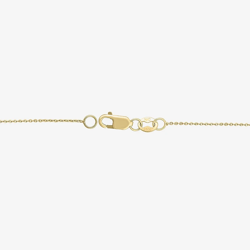 Diamond Blossom (G / Si2) Womens 2 CT. T.W. Lab Grown White Diamond 10K Gold Flower 18 Inch Pendant Necklace