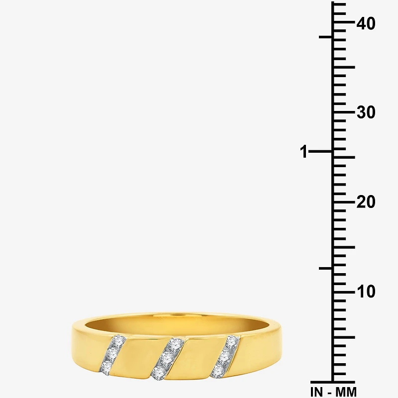 I Said Yes (H-I / I1) 1/6 CT. T.W. Lab Grown White Diamond Sterling Silver or 14K Gold Over Wedding Band