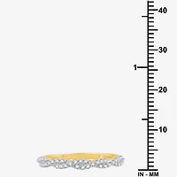 I Said Yes (H-I / I1) 1/4 CT. T.W. Lab Grown White Diamond Sterling Silver or 14K Gold Over Wedding Band