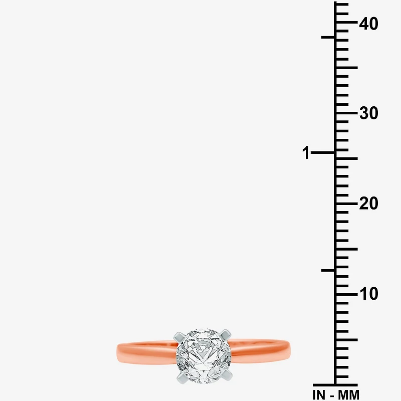 1 CT. Lab-Grown (G / SI2) Diamond Round Solitaire Engagement Ring 10K Gold