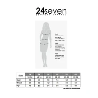 24seven Comfort Apparel Womens Plus Straight Neck Sleeveless Maxi Dress