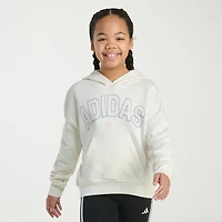 adidas Big Kid Girls Long Sleeve Fleece Active Hoodie