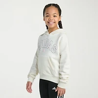 adidas Big Kid Girls Long Sleeve Fleece Active Hoodie