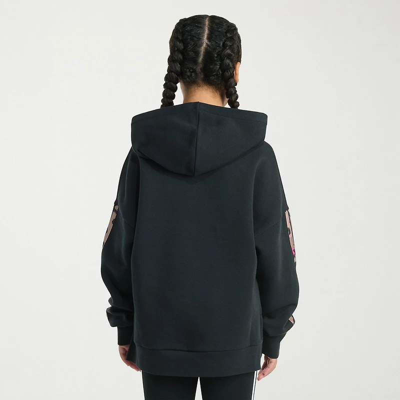 adidas Big Kid Girls Long Sleeve Embroidered Fleece Active Hoodie