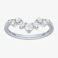 (F / Vs2) Womens 3/8 CT. T.W. Lab Grown White Diamond 10K Gold Wedding Band