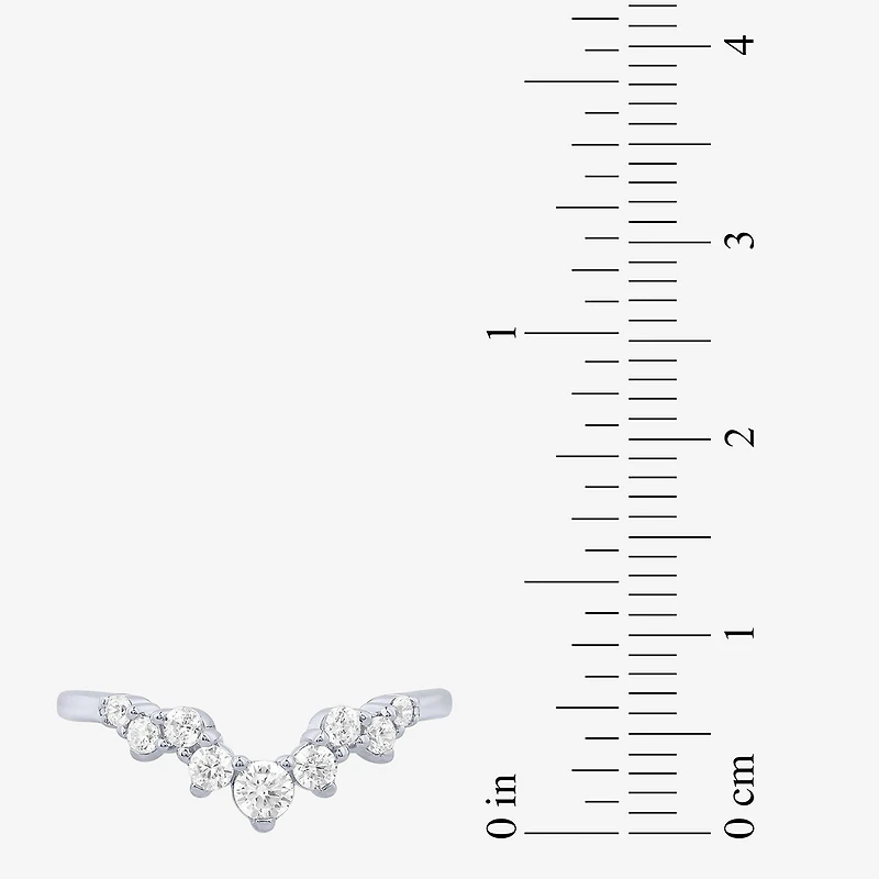(F / Vs2) Womens 3/8 CT. T.W. Lab Grown White Diamond 10K Gold Wedding Band