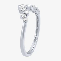 (F / Vs2) Womens 3/8 CT. T.W. Lab Grown White Diamond 10K Gold Wedding Band