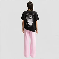 Nike Club Womens Lightweight Wide Leg Mid Rise Fleece Sweatpant