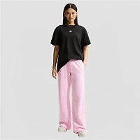 Nike Club Womens Lightweight Wide Leg Mid Rise Fleece Sweatpant