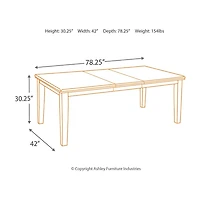 Signature Design by Ashley® Towson 6-Pc Standard Height Dining Set