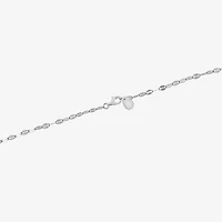 Womens Sterling Silver Cross 22 Inch Pendant Necklace