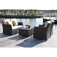 Safavieh Parry 4-pc. Conversation Set Cushioned
