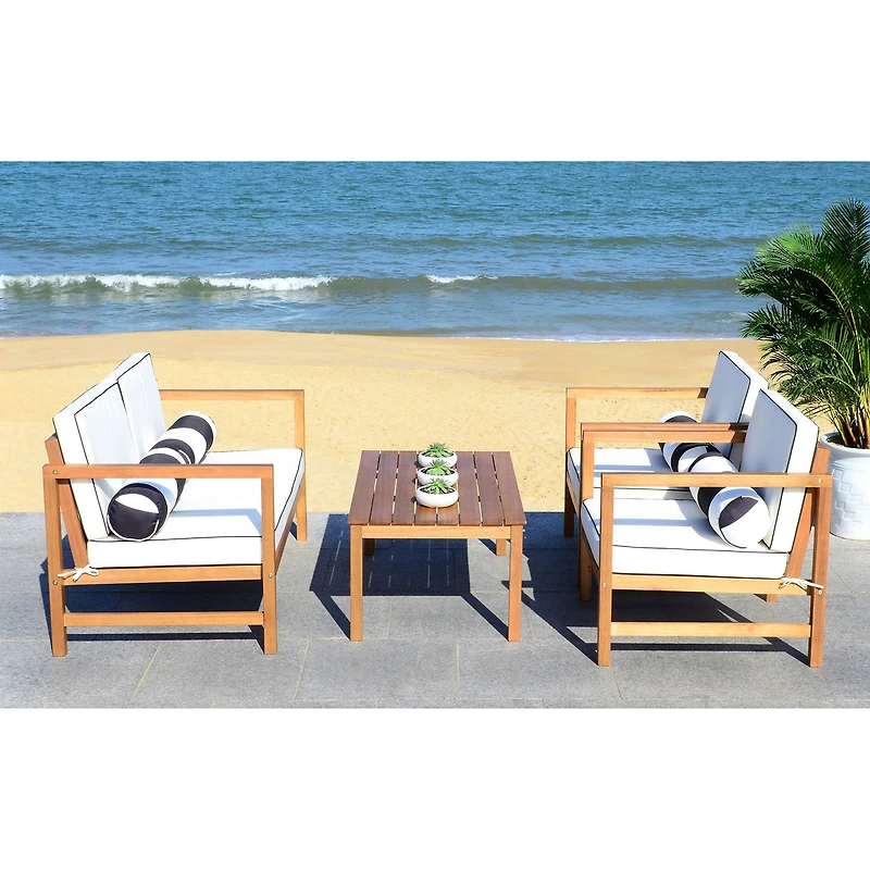 Safavieh Montez 4-pc. Conversation Set Cushioned
