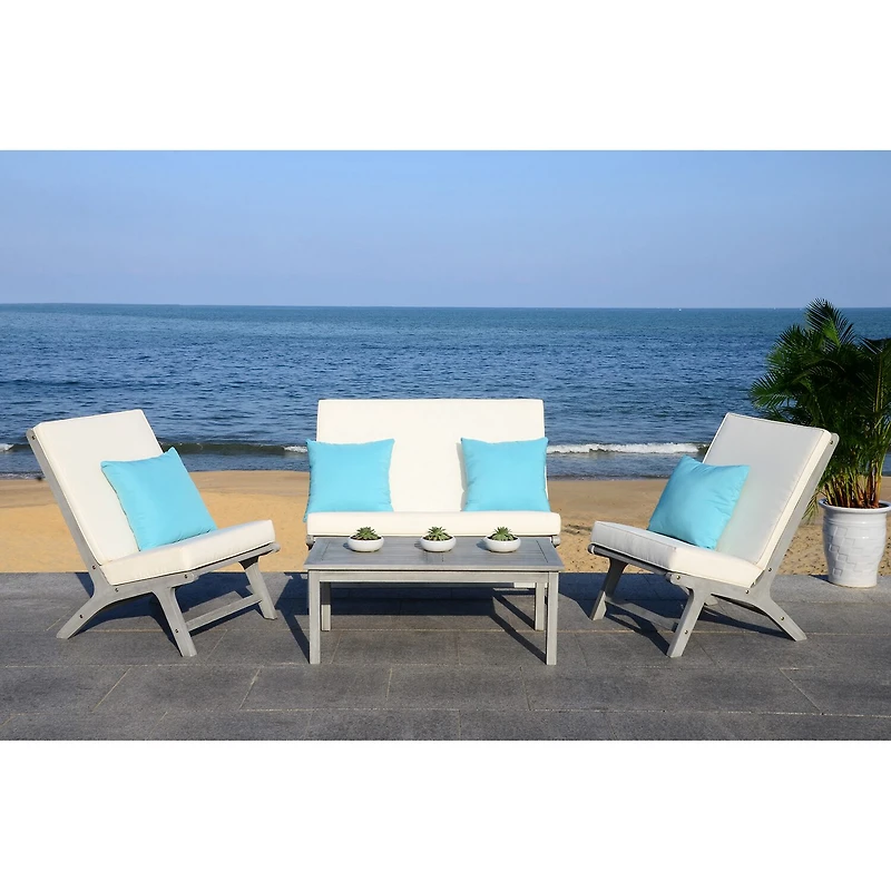 Safavieh Chaston 4-pc. Conversation Set Cushioned