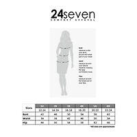 24seven Comfort Apparel Plus Womens V Neck Elbow Sleeve Tunic Top