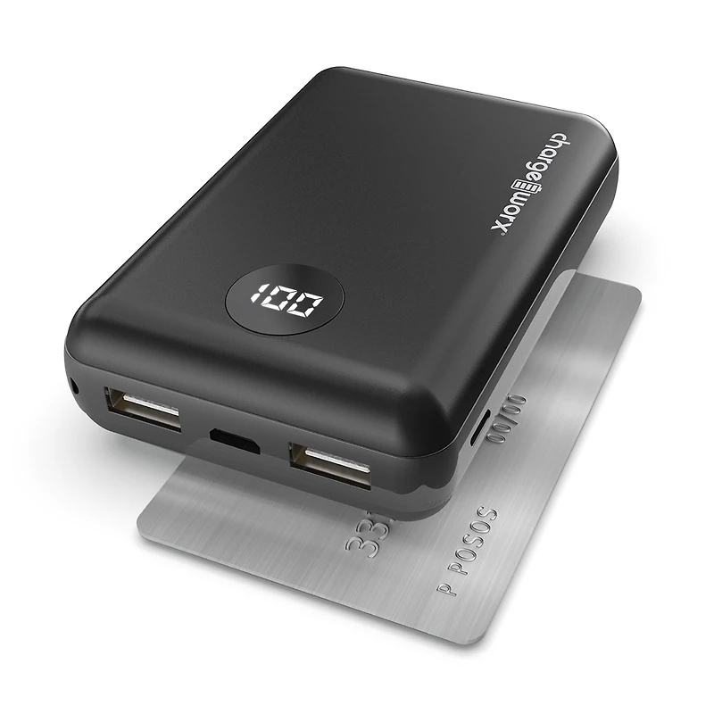 Chargeworx Super Slim 10000 Mah Triple Usb Battery Pack