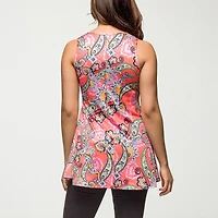 24seven Comfort Apparel Womens Scoop Neck Sleeveless Tank Top