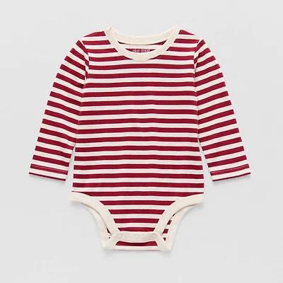 Okie Dokie Baby Boys Round Neck Long Sleeve Bodysuit