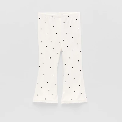 Okie Dokie Baby Girls Knit Flare Full Length Leggings