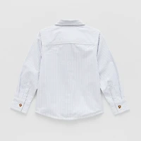 Okie Dokie Toddler & Little Boys Long Sleeve Regular Fit Button-Down Shirt