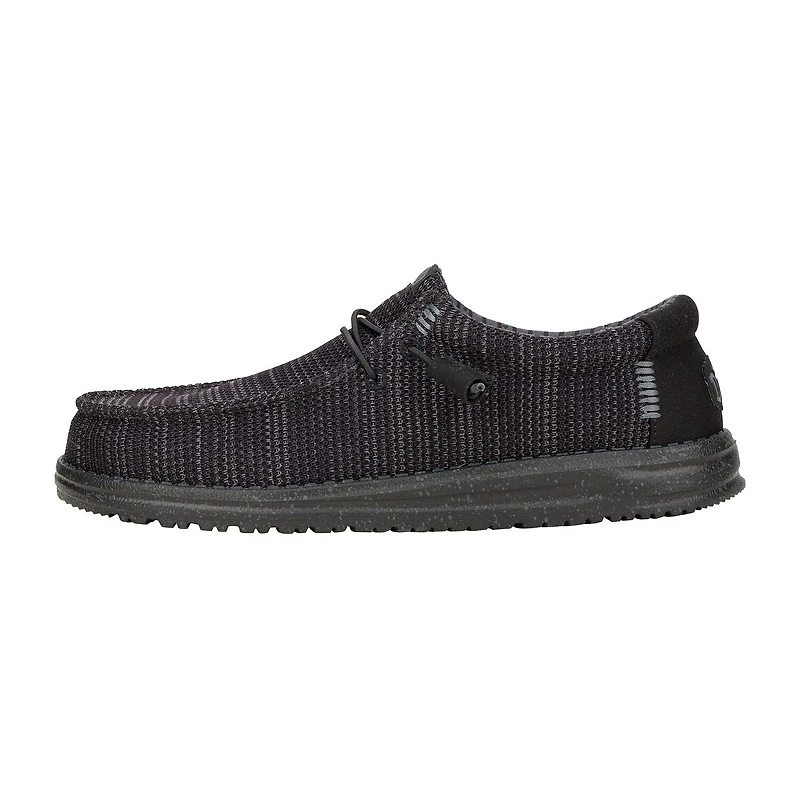 HEYDUDE Wally Stretch Sox Mens Round Closed Toe Slip-On Shoe