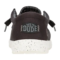 HEYDUDE Wally Stretch Sox Mens Round Closed Toe Slip-On Shoe
