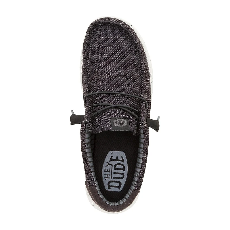 HEYDUDE Wally Stretch Sox Mens Round Closed Toe Slip-On Shoe