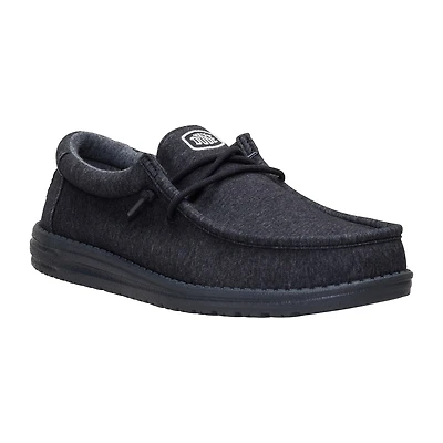 HEYDUDE Wally Stretch Jersey Mens Round Closed Toe Slip-On Shoe