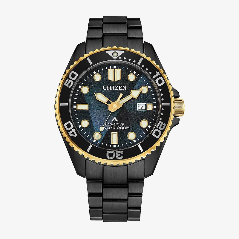 Citizen Sea Eco Mens Gray Stainless Steel Bracelet Watch Bn0264-53e
