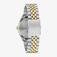 Caravelle Designed By Bulova Mens Two Tone Stainless Steel Bracelet Watch 45b163