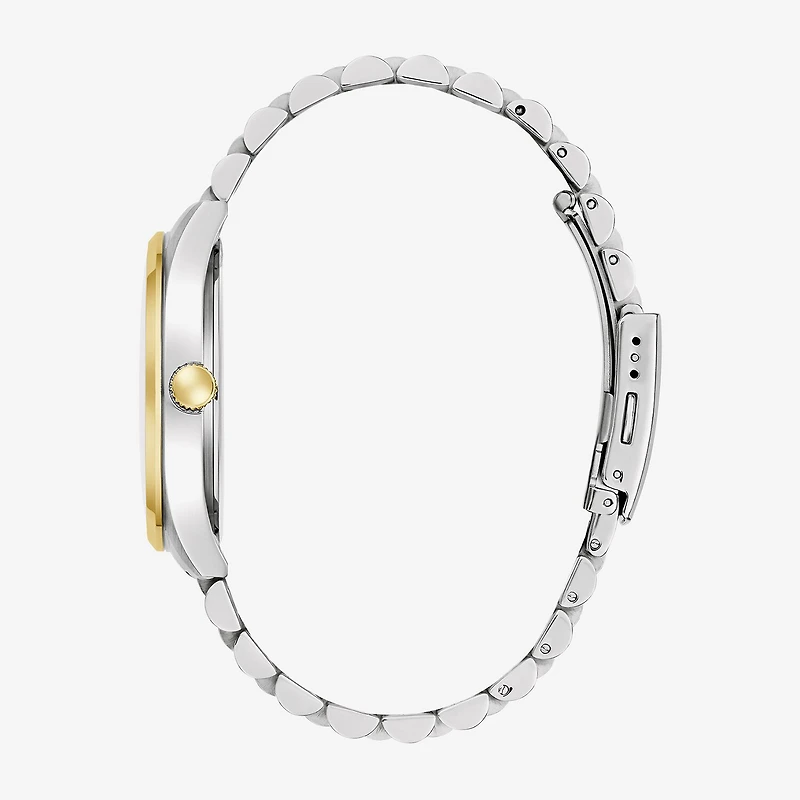 Caravelle Designed By Bulova Mens Two Tone Stainless Steel Bracelet Watch 45b163