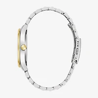 Caravelle Designed By Bulova Mens Two Tone Stainless Steel Bracelet Watch 45b163